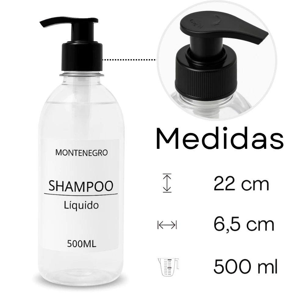 Frasco para Sabonete Líquido 500ml com Válvula Pump — A partir de 50 Unidades - Imagem 4