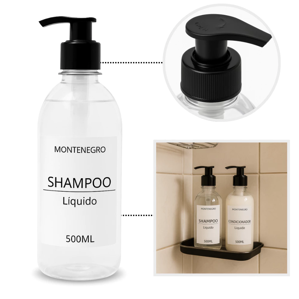 Frasco para Sabonete Líquido 500ml com Válvula Pump — A partir de 50 Unidades - Imagem 5