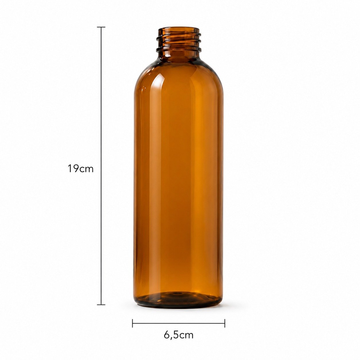 Frasco PCO28 500ml Âmbar — Detalhe