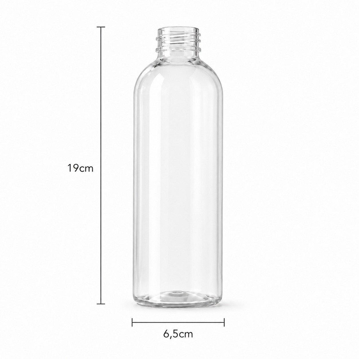 Frasco PCO28 500ml Cristal — Detalhe