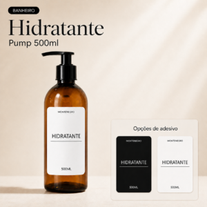 Frasco Hidratante Pump 500ml — Banheiro