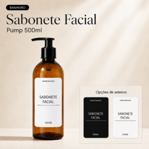 Frasco Sabonete Facial Pump 500ml — Banheiro