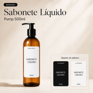 Frasco Sabonete Líquido Pump 500ml — Banheiro