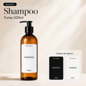 Frasco Shampoo Pump 500ml — Banheiro